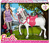 Игровой набор Кукла Mattel Barbie - Кукла с красивой лошадью и аксессуарами для верховой езды - Барби DHB68, фото 5