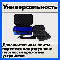 Кейс для эхолота с экраном 9", размер L. Чехол для эхолотов Гарри Зонтер. Garry Zonter -синий цвет, фото 2