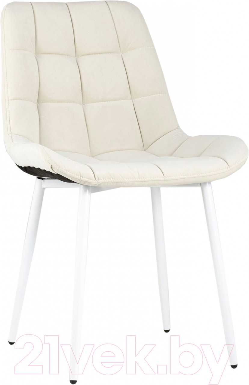 Стул Stool Group Флекс / AV 405-N01-02 (светло-бежевый/белые ножки)