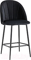 Стул барный Stool Group Логан полубарный / AV 413-H75-08(PP) (велюр черный)