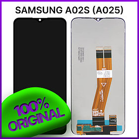 Экран Samsung Galaxy A02S (A025) original 100% с тачскрином, черный