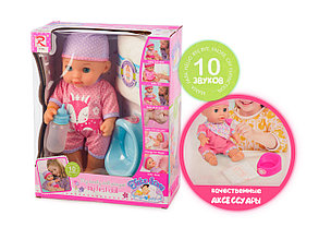 Кукла-пупс интерактивная Tutu dolls (пьет, писает, спит, 10 звуков) арт. 8126