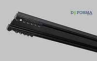 Карниз двухрядный для штор "Decora 2\2" черный