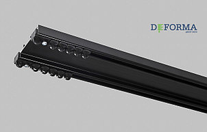 Карниз двухрядный для штор "Decora 2\2" черный, фото 2