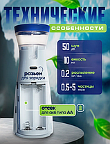 Портативный ингалятор небулайзер для детей и взрослых Mesh Nebulizer FLK-W302, фото 3