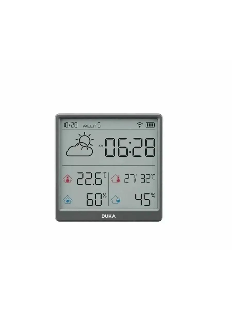 Датчик температуры, влажности ATuMan Duka TH3 Grey EU B1197