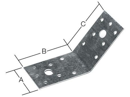 Уголок крепежный под 135 градусов