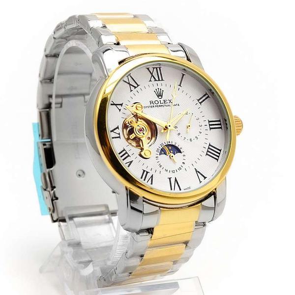 Мужские часы ROLEX 7273G, механика, открытый механизм, качество люкс!