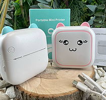 Принтер детский беспроводной портативный, компактный мини фотопринтер
