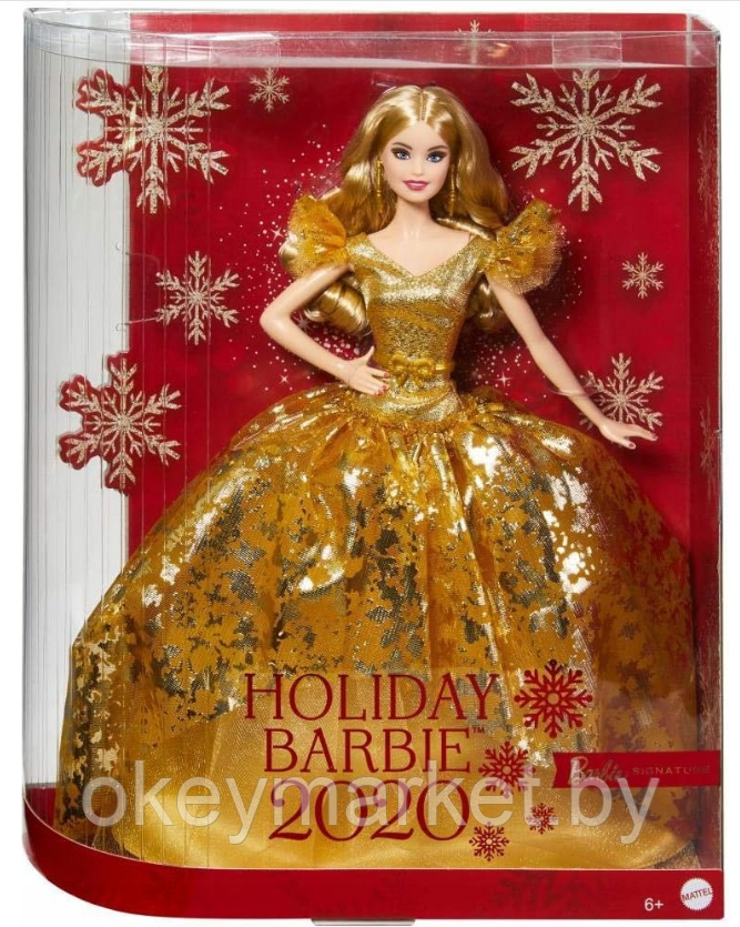Коллекционная кукла Barbie Signature Праздничная Барби 2020 GHT54