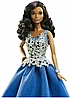 Коллекционная праздничная кукла Barbie в синем платье DGX99, фото 3