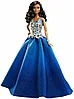 Коллекционная праздничная кукла Barbie в синем платье DGX99, фото 6