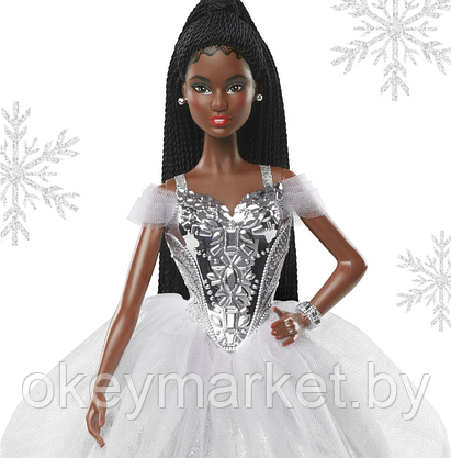 Коллекционная кукла Mattel Barbie Праздничная 2021 GXL19, фото 2