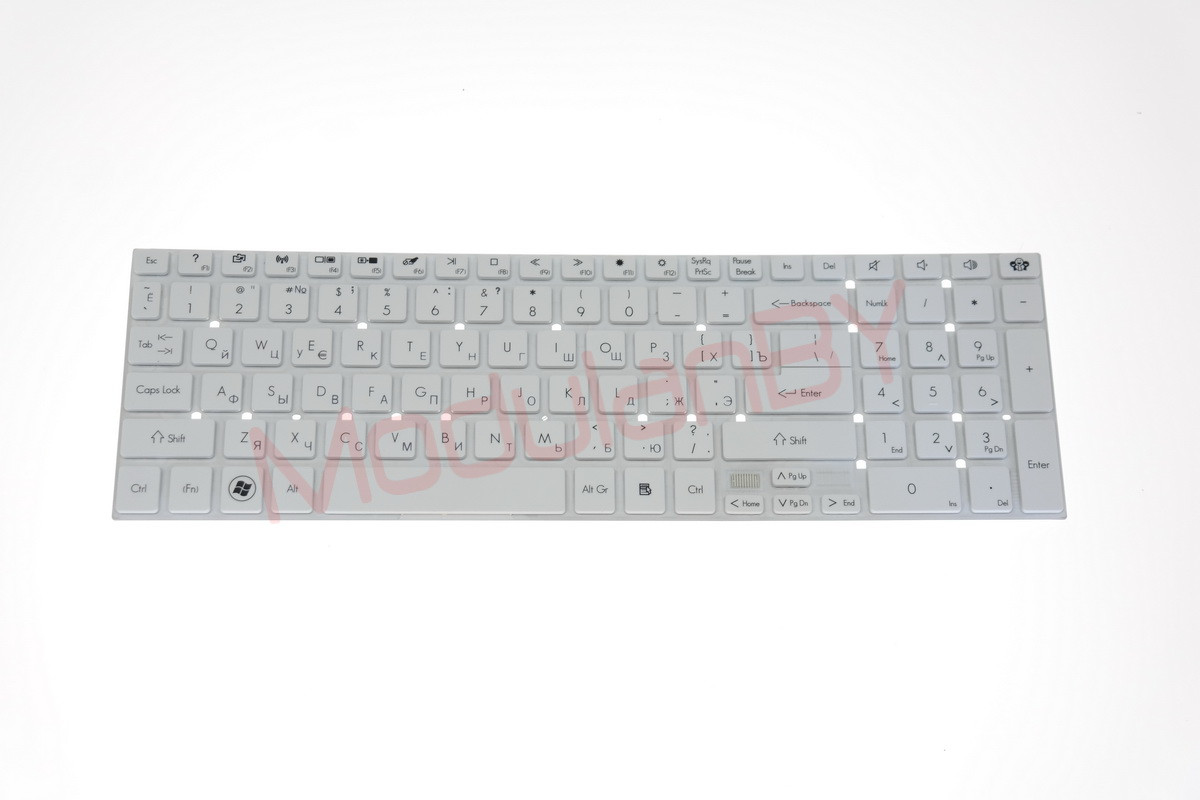 Клавиатура для ноутбука Acer Aspire AS5755 AS5755G E1-510 E1-510P белая