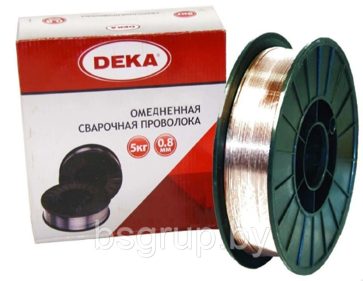 Проволока сварочная DEKA ER70S-6(Св08Г2С), d 0,8 (15 кг)