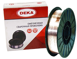 Проволока сварочная DEKA ER70S-6(Св08Г2С), d 0,8 (5 кг)