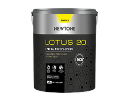 Краска Lotus 20 моющаяся латексная полуматовая 8,5л База А