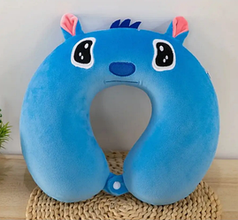 Подушка для путешествий подголовник Cтич (пикачу, куроми)