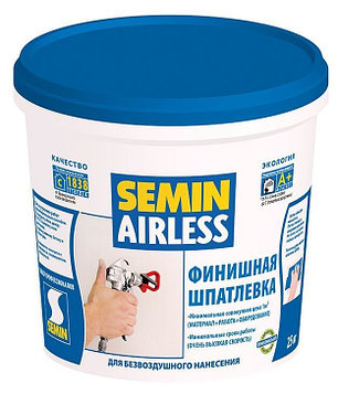 Финишная шпатлёвка для безвоздушного нанесения Semin Airless Boss, 25 кг, фото 2
