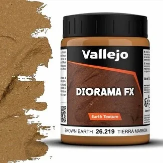 Имитация рельефа коричневой земли Earth Brown