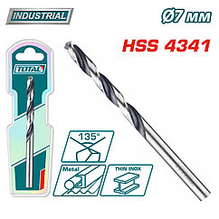 Сверло по металлу HSS 4341 7мм TOTAL TAC1200704