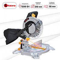 Торцовочная пила KATANA HD line MS2000 (1500 Вт, 210х30 мм,глуб. до 55 мм,шир.до 120 мм, вес 6.9 кг)