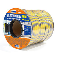 Уплотнитель резиновый 4Walls UBL040D2 (D-профиль, 14*12мм, 40м, черный)