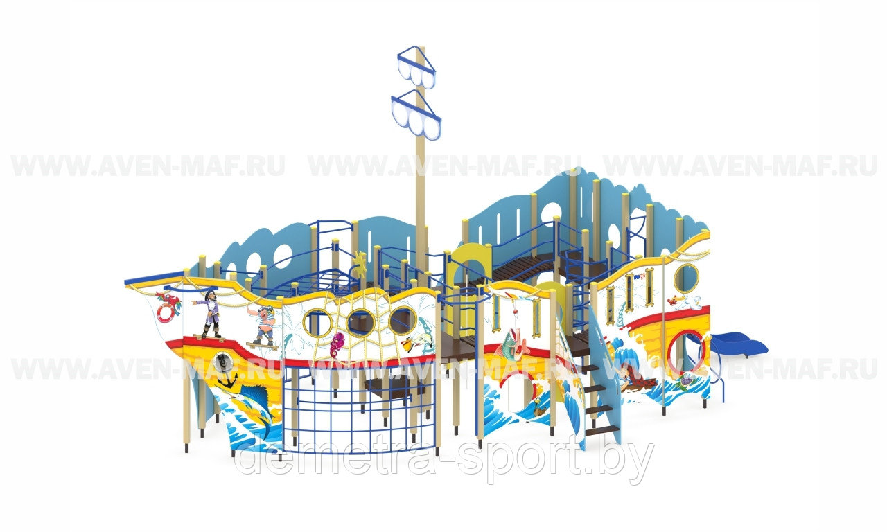 Игровой городок Г-73/2 м Корабль Пираты