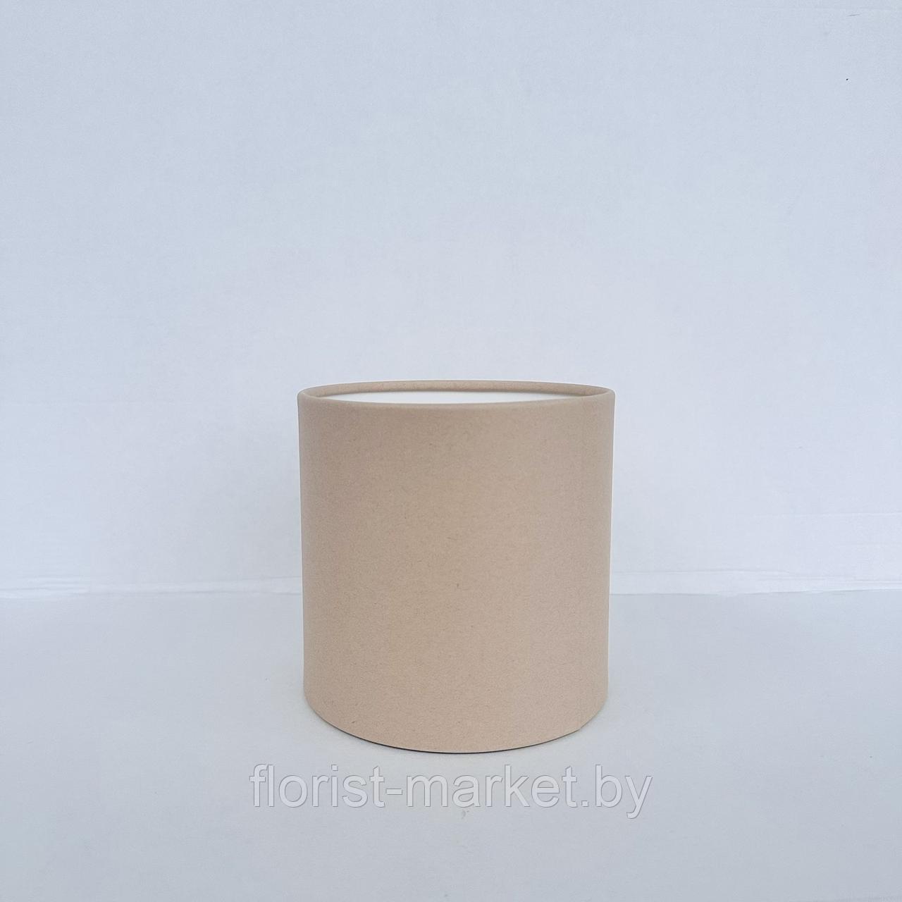 Коробка шляпная, D14/H13,5 см, крафт