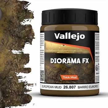 Паста для диорам Diorama FX имитация европейской грязи, Vallejo