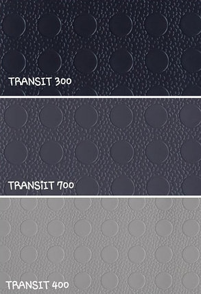 Напольное ПВХ покрытие "Монетка" Автолин TRANZIT (2х10м) темно-серый, фото 2