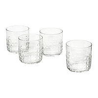 IKEA/ ФРЕЙДА стакан, прозрачное стекло, 300 мл 4шт