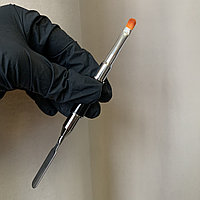 Кисть для полигеля (закругленная. с колпачком)