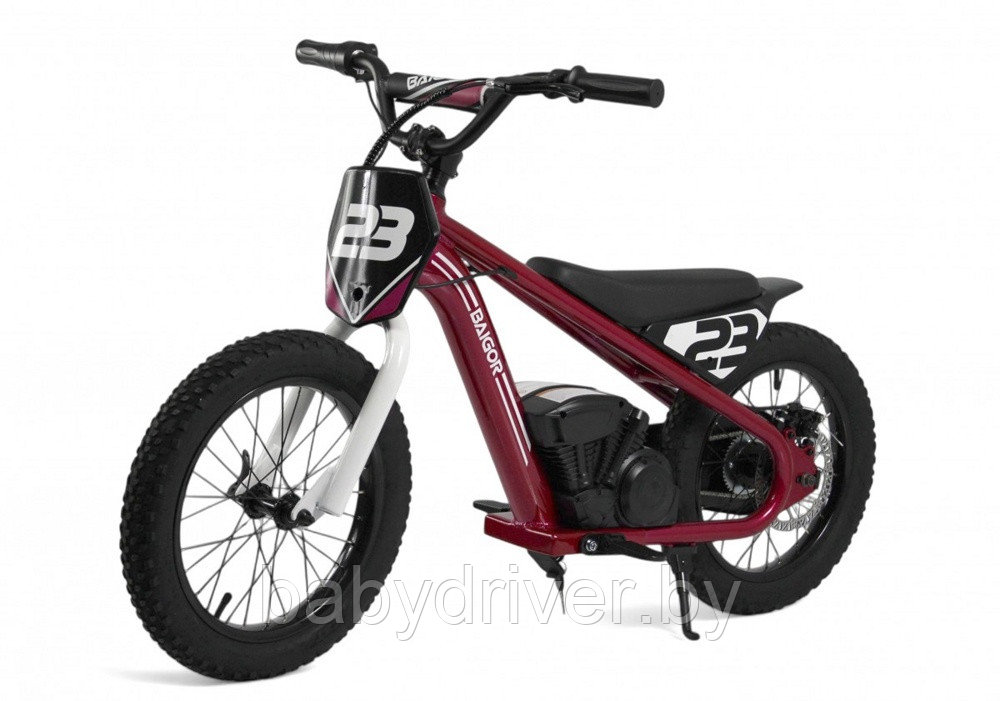 Детский электромотоцикл RiverToys A001AA (фиолетовый) скорость 20 км/ч