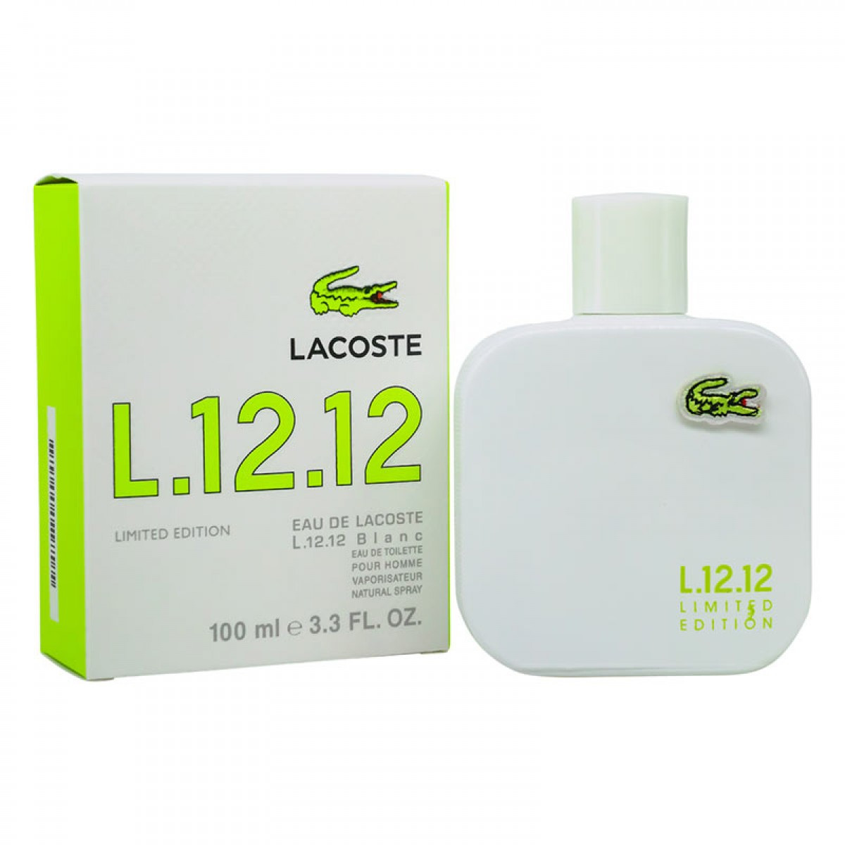Lacoste eau de Lacoste L.12.12. Blanc Limited Edition / 100 ml (Лакост Бланк Лимитед Эдишен)