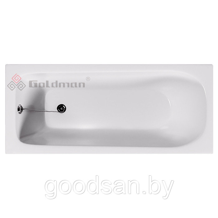 Ванна чугун Goldman concept 165x70х42 с ножками