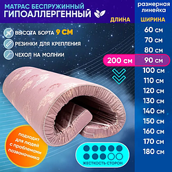 Матрас-Топпер Гипоаллергенный 90х200 см