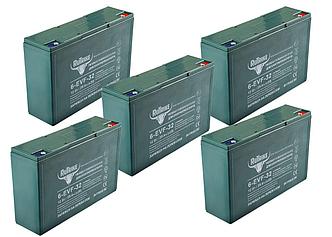 Комплект тяговых аккумуляторов RuTrike 6-EVF-32 (60V32A/H C3)