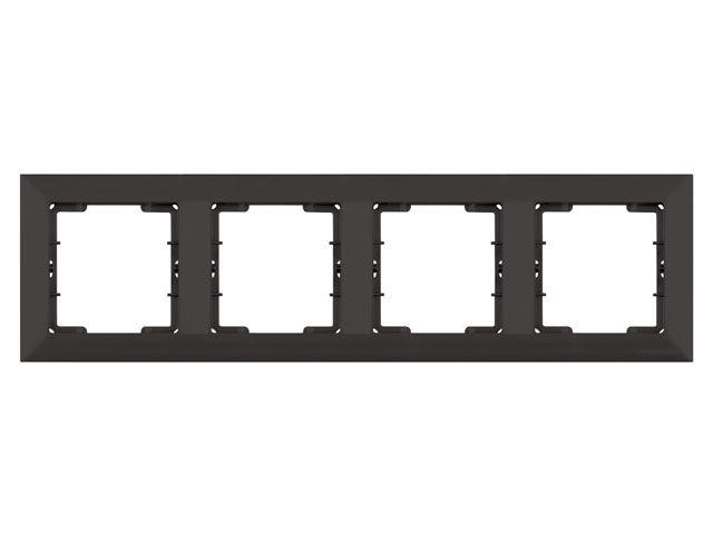 Рамка 4-ая горизонтальная черная, DARIA, MUTLUSAN