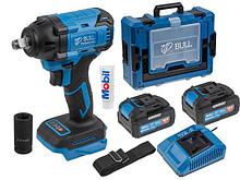 Аккум. ударный гайковерт BULL SC 1804 Xcase, XLTpro, БЕСЩЕТ., 18 В, 400 Н*м, 1/2", 2х4 А*ч, з/у 4 А (вес 2.0