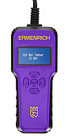 Тестер аккумуляторный Ermenrich Zing AL40 (6-18В, EN 61326-1:2013, 200Ач, фиолетовый)