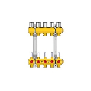 Коллектор регулируемый Giacomini 1"х3/4"E/6 (R553KY066)