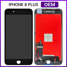 Экран Apple iPhone 8 Plus, черный (с тачскрином и рамкой)