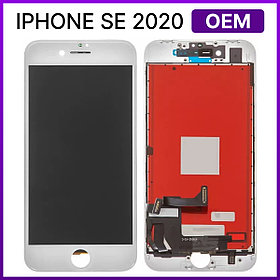 Экран Apple iPhone SE 2020, белый (с тачскрином и рамкой)