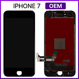 Экран Apple iPhone 7, черный (с тачскрином и рамкой)