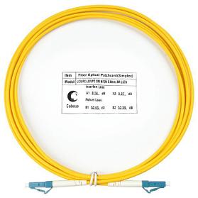 Оптический патч-корд simplex LC-LC 9/125 SM Cabeus FOP(s)-9-LC-LC-3m 3 метра желтый
