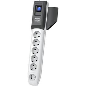ZIS Company Сетевой фильтр PILOT PRO , 1,8м, 5+1 розетки, 10А/2,2кВт, св.серый, Россия