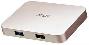 Dock станция ATEN USB-C 4K Ultra Mini Dock with Power Pass-through (UH3235-AT)
