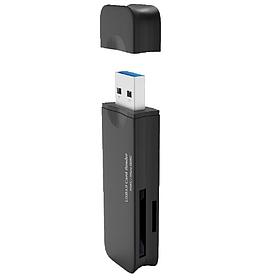 Bion USB 3.0 Card reader, до 5 Гбит/с, черный цвет, поддержка карт: T-flash, Micro SD, SD, SDHC, Speed Rate
