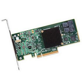 HBA-адаптер Broadcom 9300-8I SGL (LSI00344 / H5-25573-00 / H5-25573-00G) PCIe 3.0 x8 LP, SAS/SATA 12G HBA,